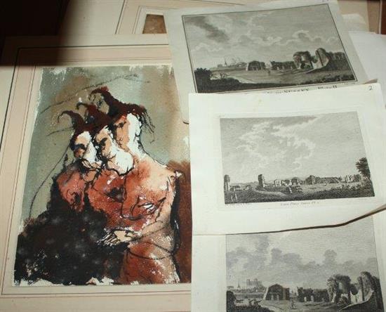 Watercolours and prints